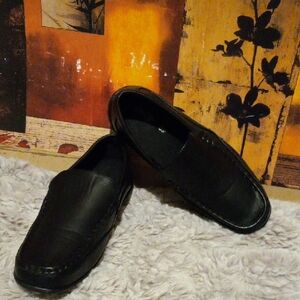 Deer Stags Black Men's Slip-On Loafers